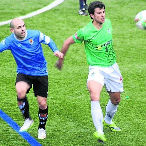 Carlos de la Nava, el pasado domingo en el partido ante la Peña Sport.