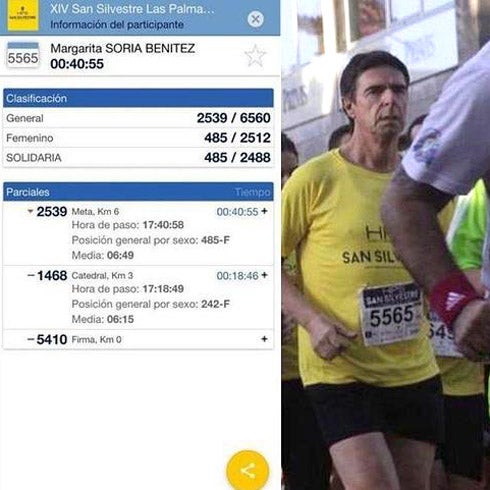 El ministro Soria en la San Silvestre.