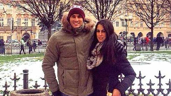 Víctor y Raquel en Praga.