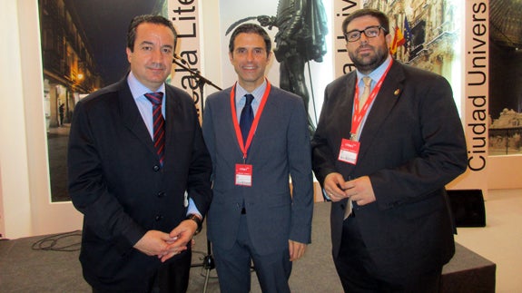 Galicia Jaramillo, Rodríguez y Sánchez Cabrera en Fitur.