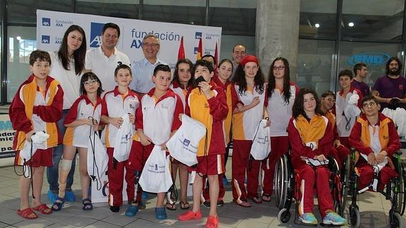 Selección de Castilla y León de natación adaptada. 