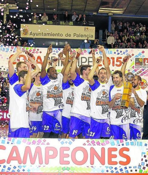 El Quesos Cerrato celebra el triunfo en la pasada edición de la Copa.