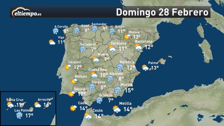 Fin de semana entre frío, nieve y abrigos
