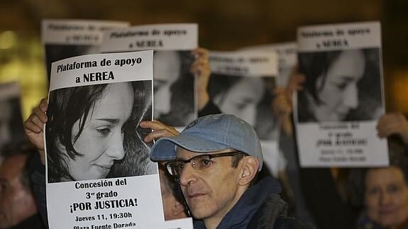 Manifestación a favor de Nerea González el pasado febrero. 