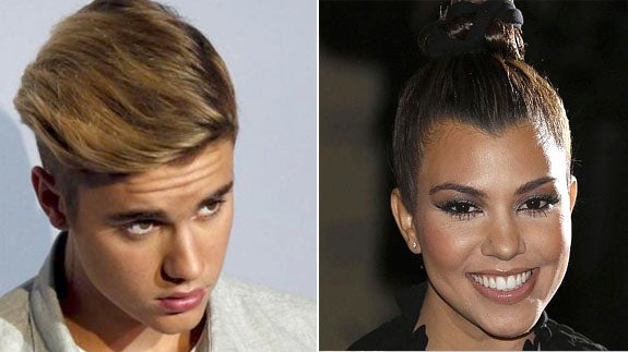 Kourtney Kardashian y Justin Bieber.