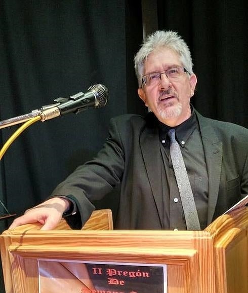 Toño Blázquez, durante el pregón.