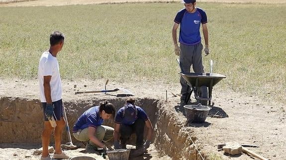 Excavación en Intercatia, en Paredes.