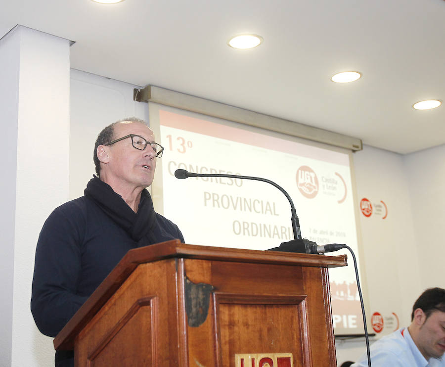 Martínez Calderón, tras ser reelegido secertario provincial de UGT. 
