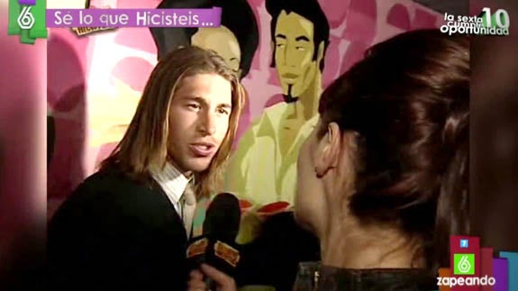 Pilar Rubio y Sergio Ramos el día que se conocieron.