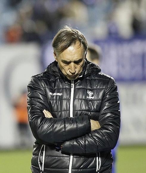 Miguel Ángel Portugal durante un encuentro del Real Valladolid.