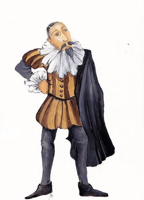 Miguel de Cervantes dibujado por Susana Saura 