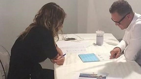 Nacho Vidal se somete al test. 