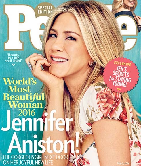 Jennifer Aniston, la 'Mujer más bella 2016'