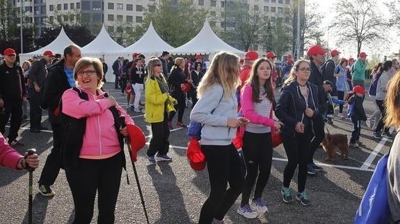 Salida de la Marcha Asprona en Valladolid. 