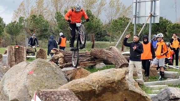 Uno de los participantes durante su recorrido.