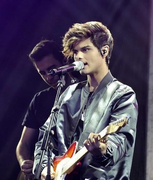 Abraham Mateo, durante el concierto.