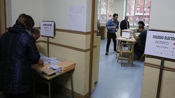 Elecciones en Valladolid el pasado mes de diciembre. 