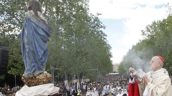 Blázquez, al inicio de la celebración. 