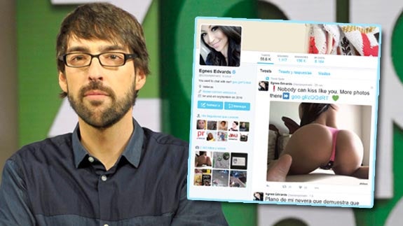 Quique Peinado sufre el hackeo porno en Twitter