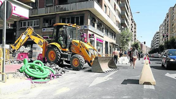 Imagen de las obras ejecutadas el verano pasado en la avenida María Auxiliadora.