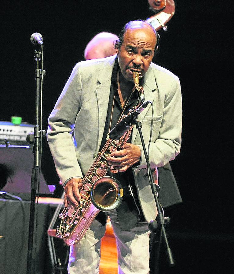 Benny Golson, durante el concierto de anoche