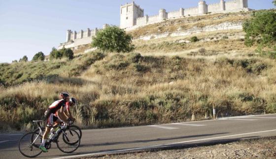Instante de la prueba disputada en Peñafiel. 