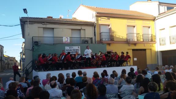 Concierto durante la semana cultural de Fuenterrebollo. 