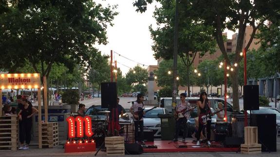 Concierto de Münik en la calle Amadeo Arias el pasado 28 de junio