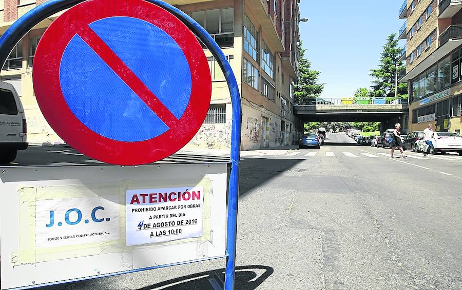 Las señales indican que las obras comienzan hoy en la calle Mallorca.