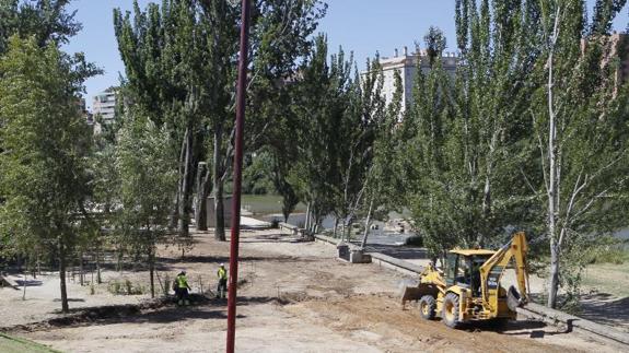 Obras en Las Moreras.