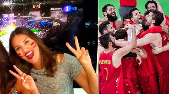 Helen Lindes, pareja de Rudy Fernández, llama «héroes» a los jugadores de basket