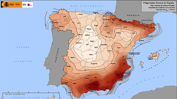 Valladolid, una de las ciudades con menor probabilidad de sufrir terremotos