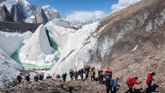 Una secuencia de 'K2. Tocando el cielo'.