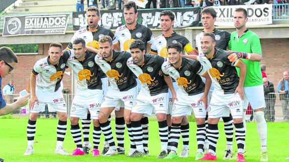 Once inicial que presentó Unionistas en el campo Adolfo Suárez ante el Real Ávila el pasado domingo. 