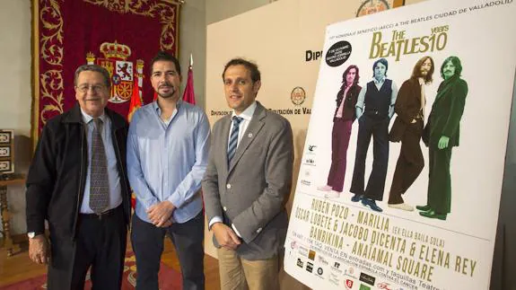 Conrado Íscar, Francisco Javier Arroyo García y Álvaro Vidal, en la presentación.