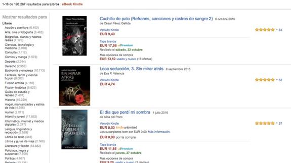 'Cuchillo de palo', de César Pérez Gellida, libro electrónico mejor valorado en Amazon