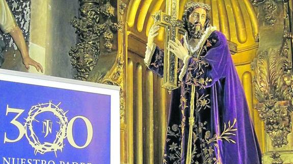 Imagen de Nuestro Padre Jesús Nazareno en la iglesia de San Julián y Santa Basilisa de Salamanca. 