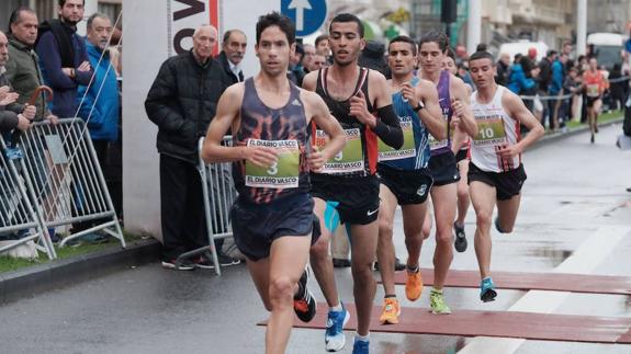Javier Guerra, en cabeza durante una prueba anterior.