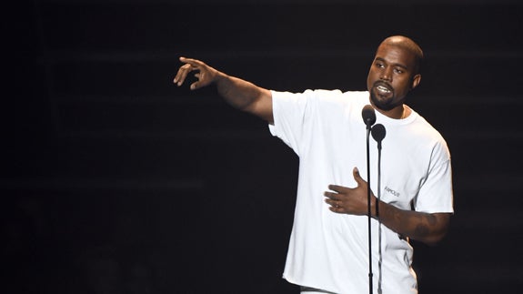 Kanye West, en uno de sus conciertos. 