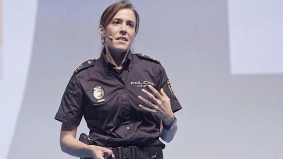 La inspectora de la Policía Nacional Silvia Barrera.
