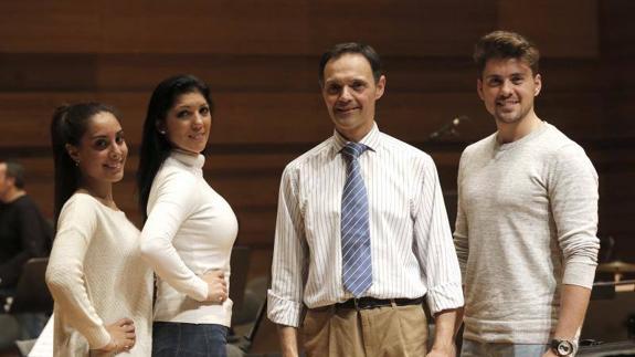 Alba Heredia, Joana Jiménez, Francisco Javier Gutiérrez y Álvaro Díaz. 