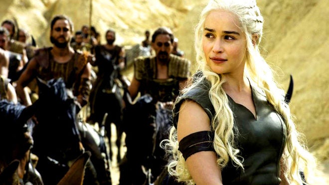 Emilia Clarke, en 'Juego de Tronos'.