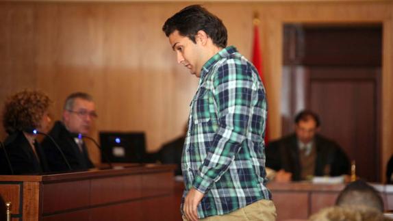 Salvador Romero Cortés, 'Caín', durante la vista celebrada en la Audiencia de Valladolid en enero del 2015.