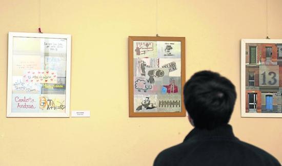 Julián Alonso expone poemas visuales sobre Palencia