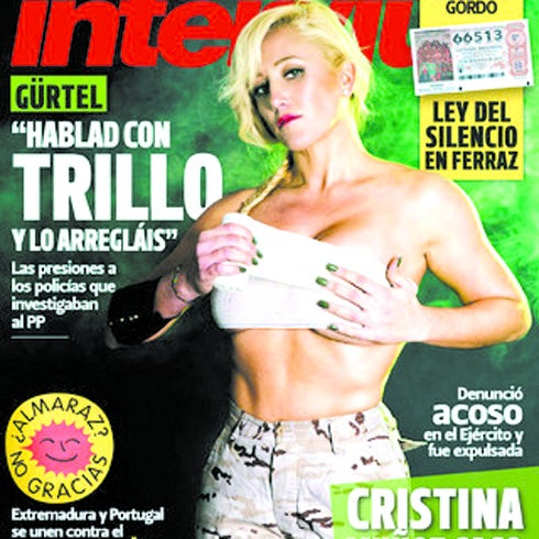 La exsoldado que denunció acoso en el Ejército, portada Interviú