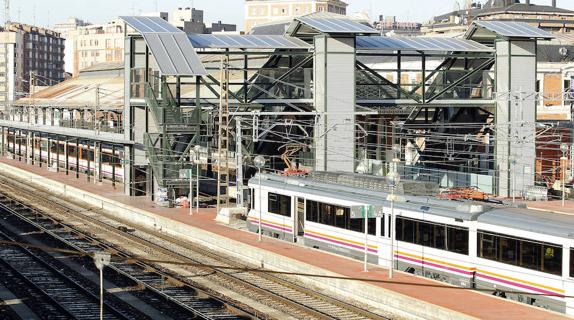 Estación de trenes de Valladolid.