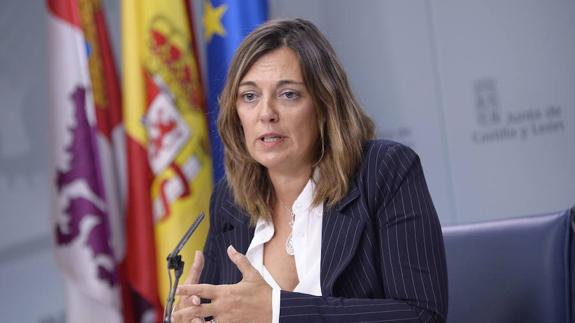 Milagros Marcos, consejera portavoz de la Junta.