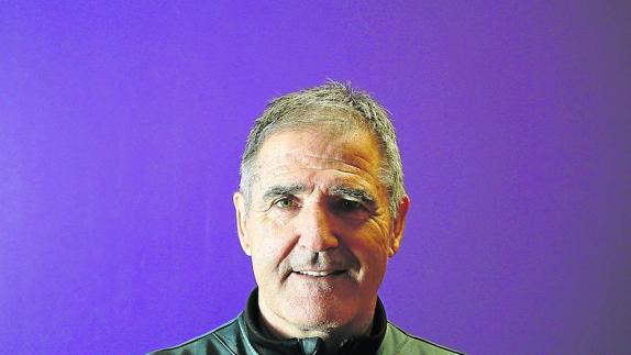 Paco Herrera, entrenador del Real Valladolid, en el estadio José Zorrilla. 