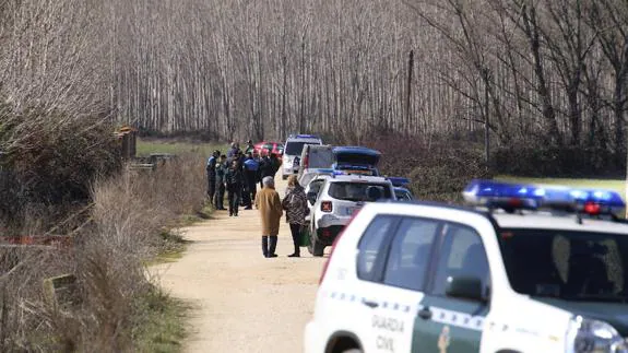 Imagen del  camino donde apareció muerto Ángel Veroz.  