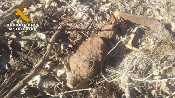 Encuentran un artefacto explosivo en Peguerinos
